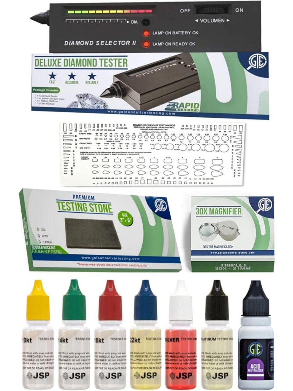 Electronic Diamond Tester Kit for Gemstones, Moissanites, Gold & Silver Jewelry